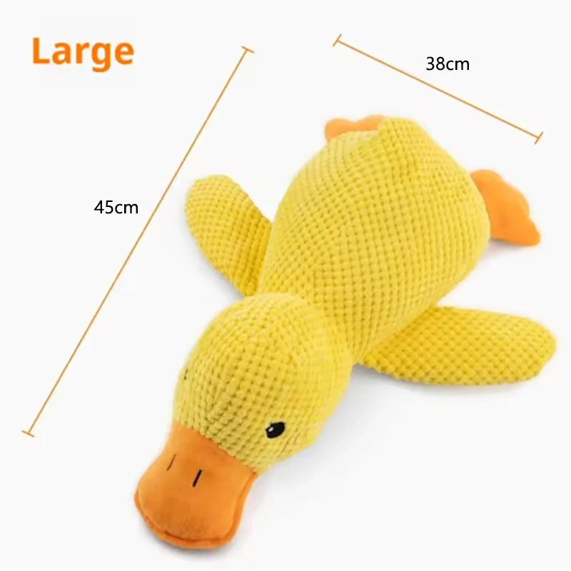 Dog Hugging Duck Plush Toy