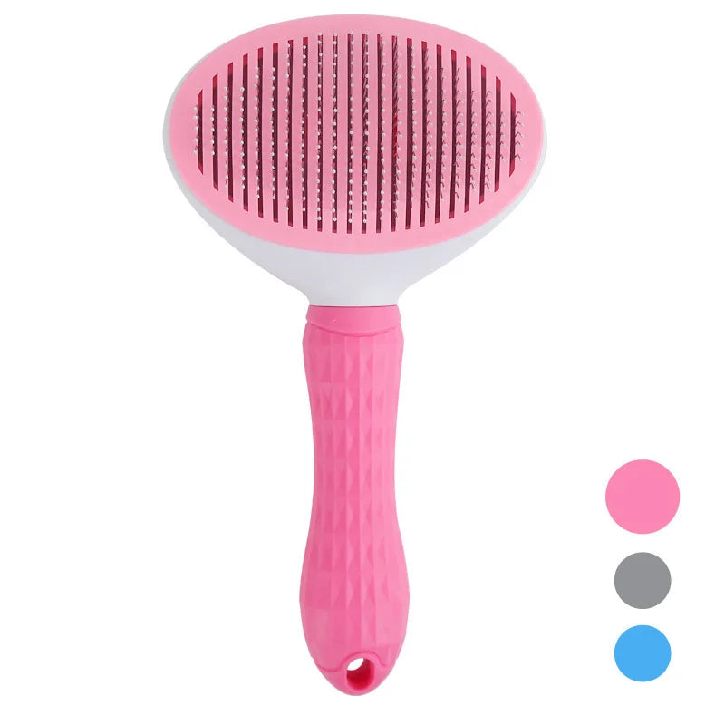 Self-Cleaning Pet Grooming Comb