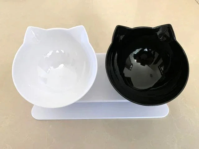 Non-Slip Elevated Double Pet Bowl
