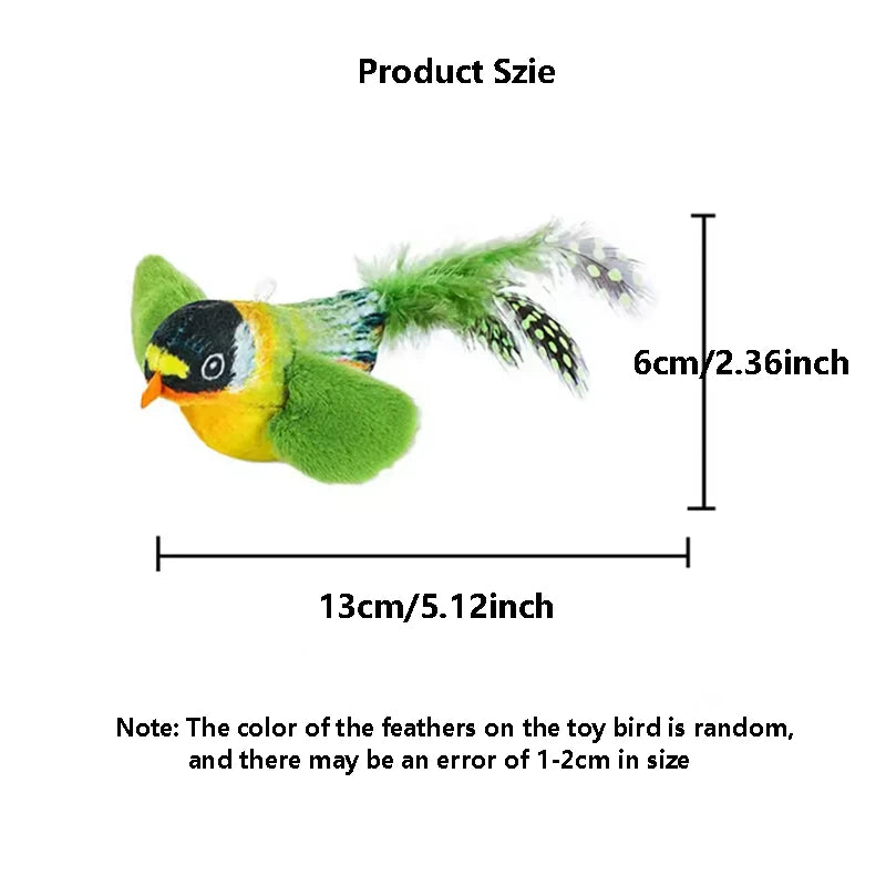Sound Bird Elastic Rope Cat Toy