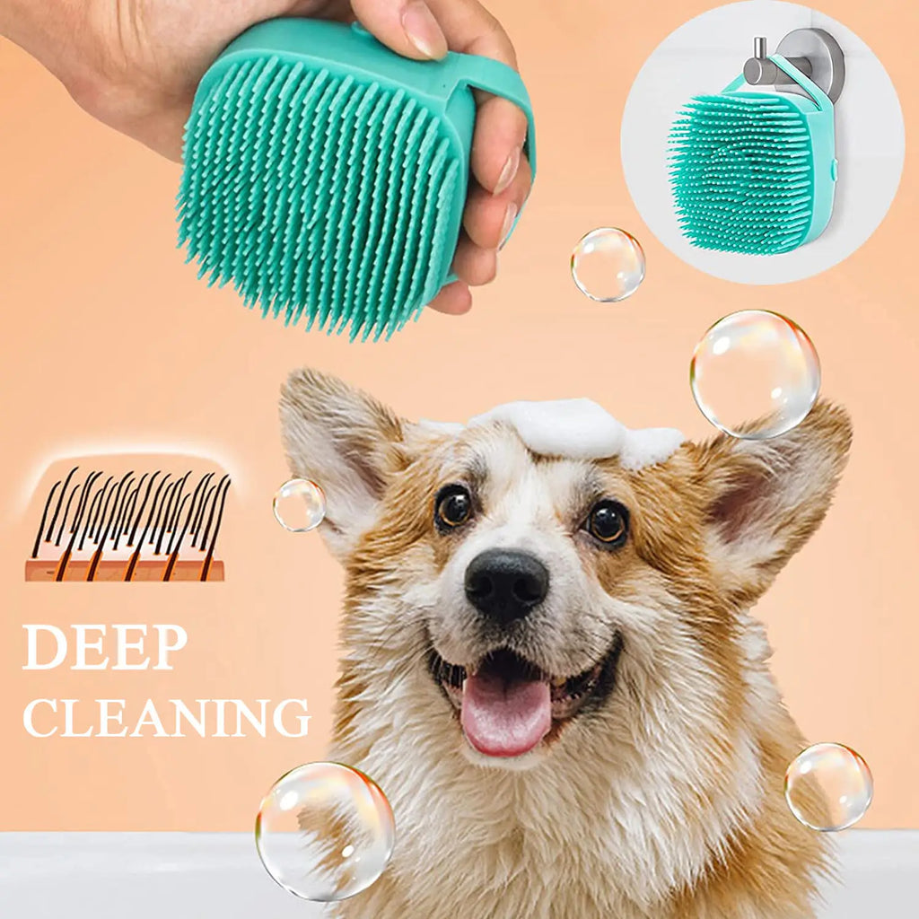 Silicone Pet Bathing & Massage Brush