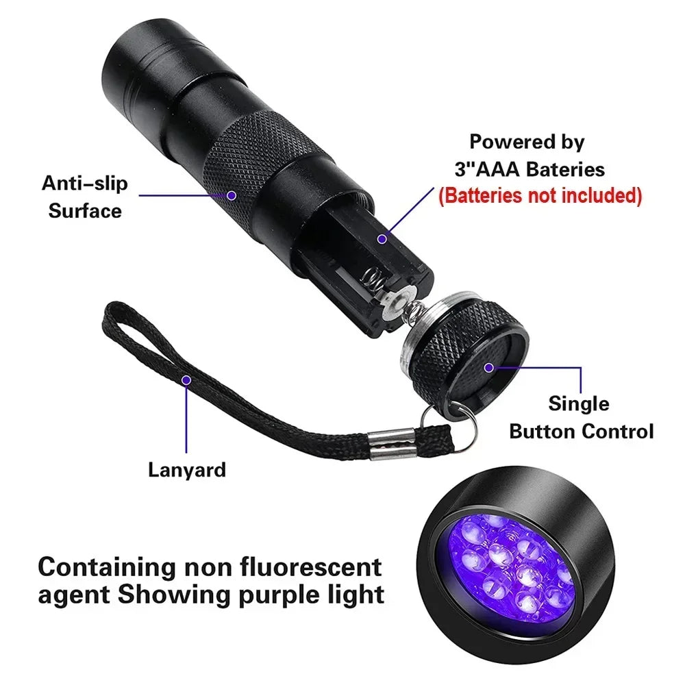 UV Blacklight Pet Stain Detector