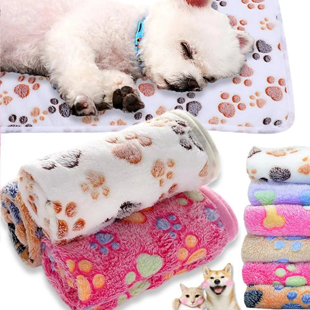 Soft Cartoon Pet Blanket