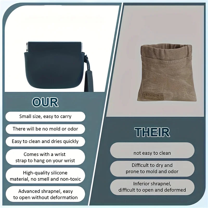 Portable Silicone Dog Treat Training Bag