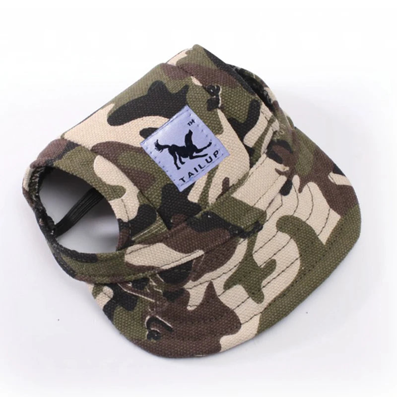 Dog Baseball Cap with Ear Holes