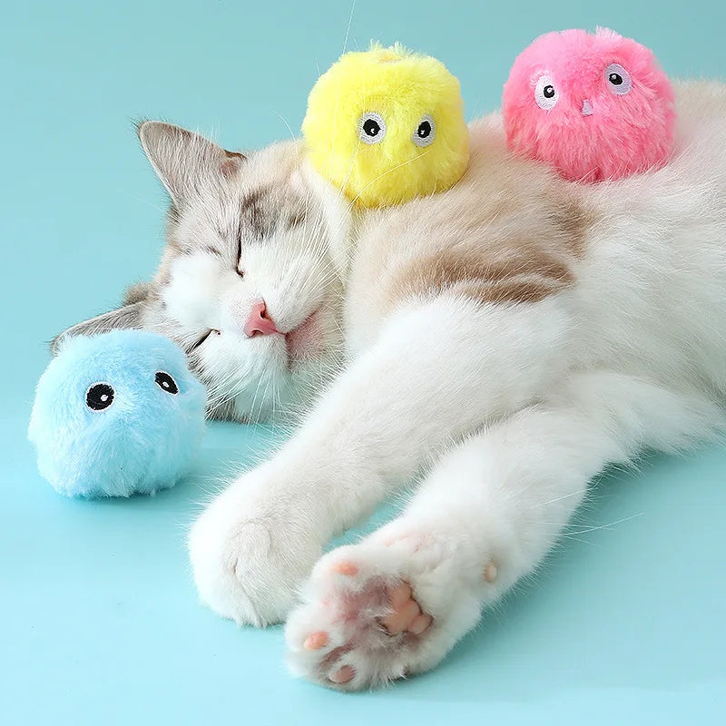 Electric Catnip Plush Ball Toy