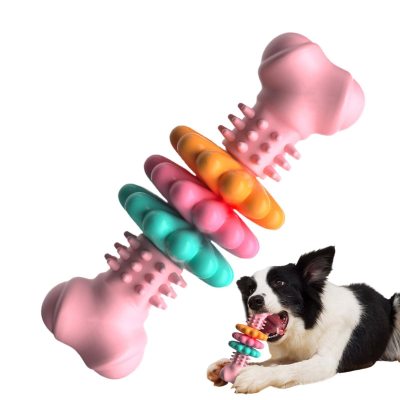 Dog Bone Chew Toy for Teeth Cleaning & Anxiety Relief