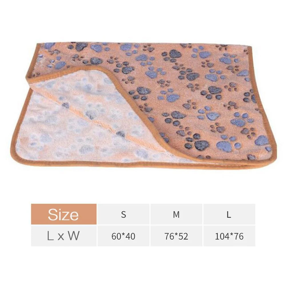 Soft Cartoon Pet Blanket