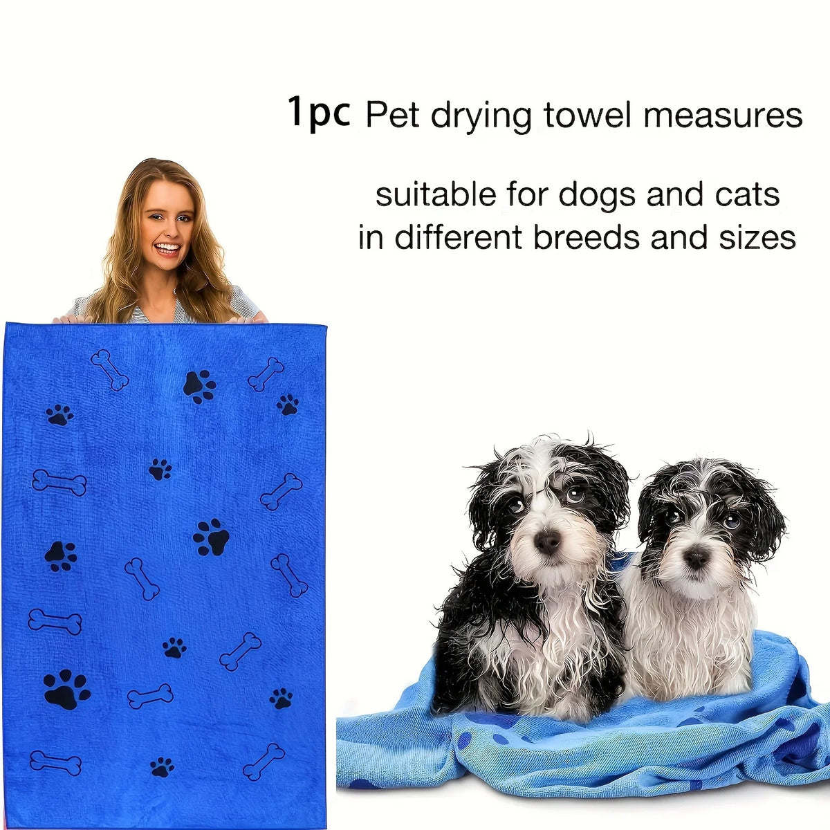Quick-Drying Microfiber Pet Towel