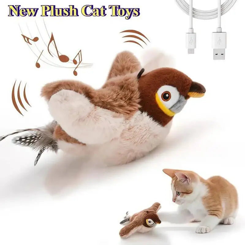 Interactive Flapping Bird Cat Toy
