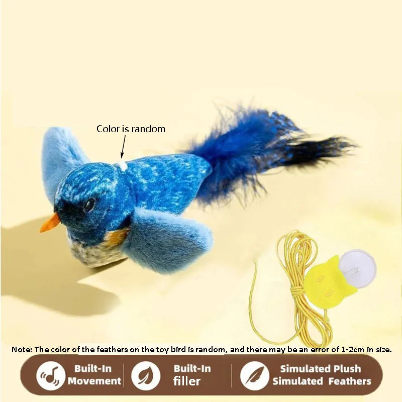 Sound Bird Elastic Rope Cat Toy