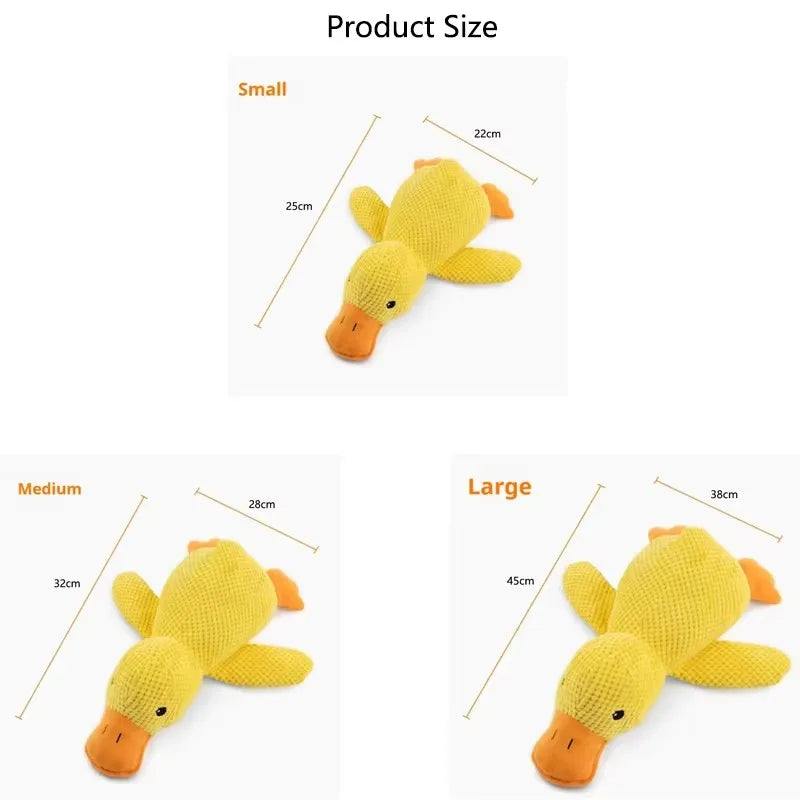 Dog Hugging Duck Plush Toy