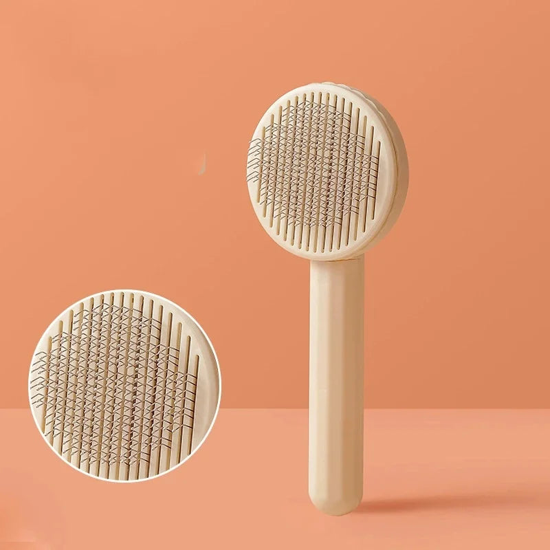 Self-Cleaning Pet Grooming Comb