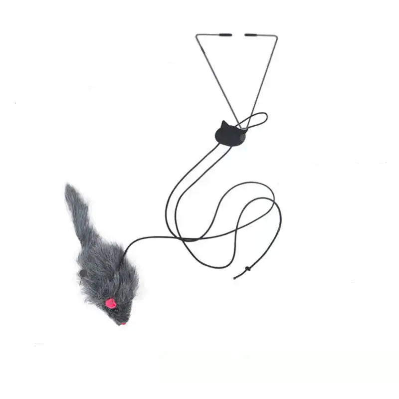 Hanging Door Mouse Cat Teaser Toy