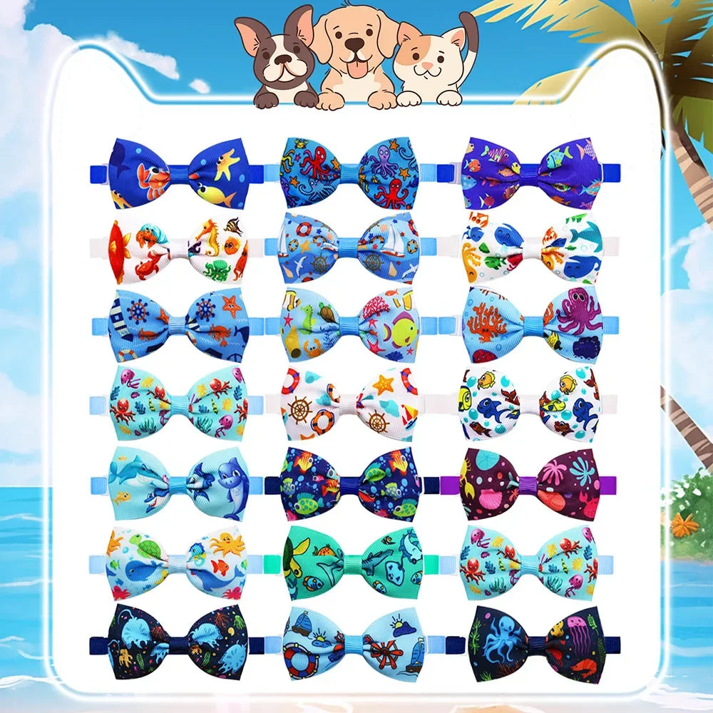 Dog Bow Tie Collar Set (20pcs)