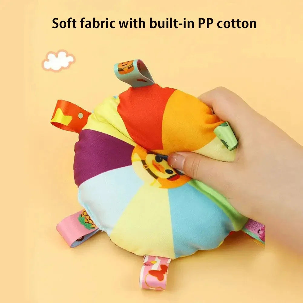 Plush Flying Disc Dog Toy with Bell