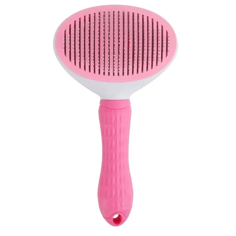 Self-Cleaning Pet Dematting Brush