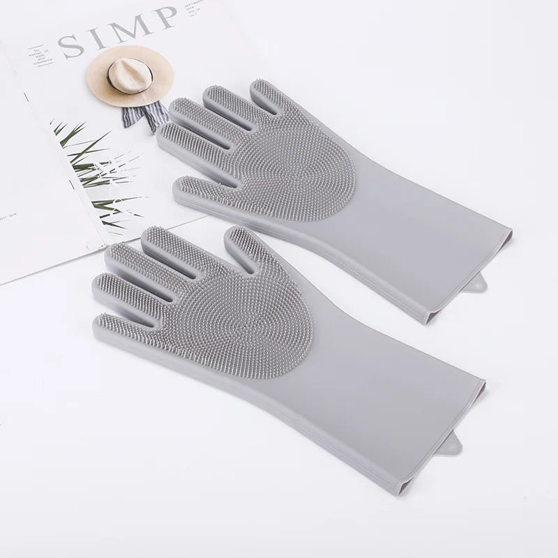 Silicone Pet Bath Scrub Gloves