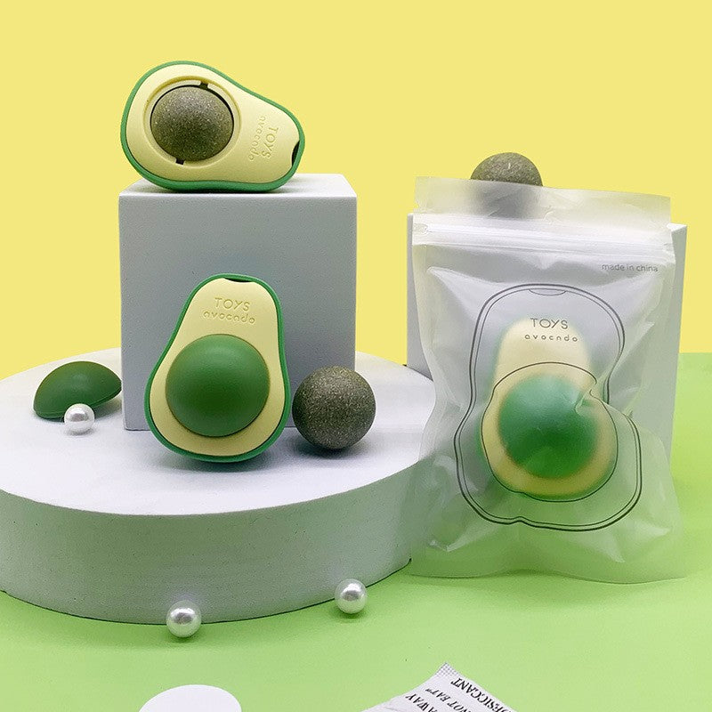 Catnip & Gall Fruit Rotating Ball Cat Toy