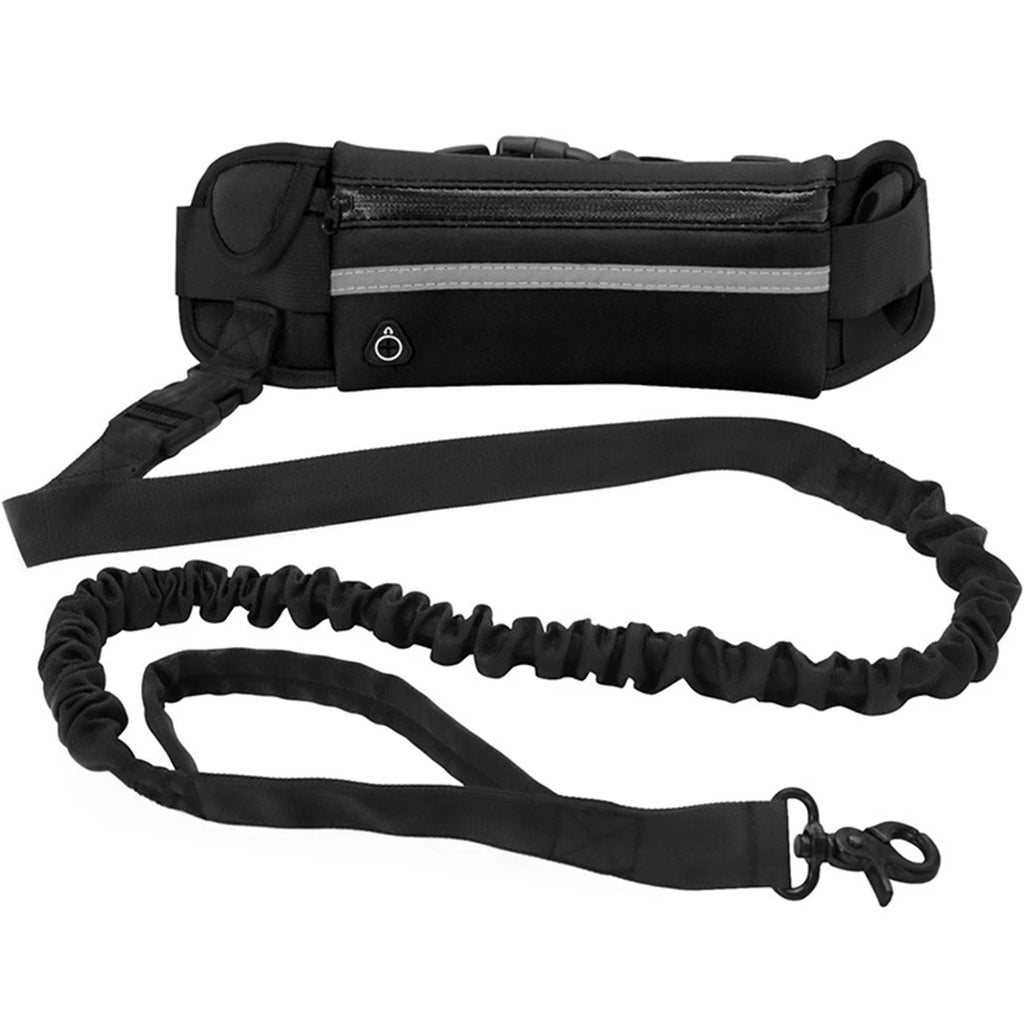 Hands-Free Running Dog Leash with Waist Bag