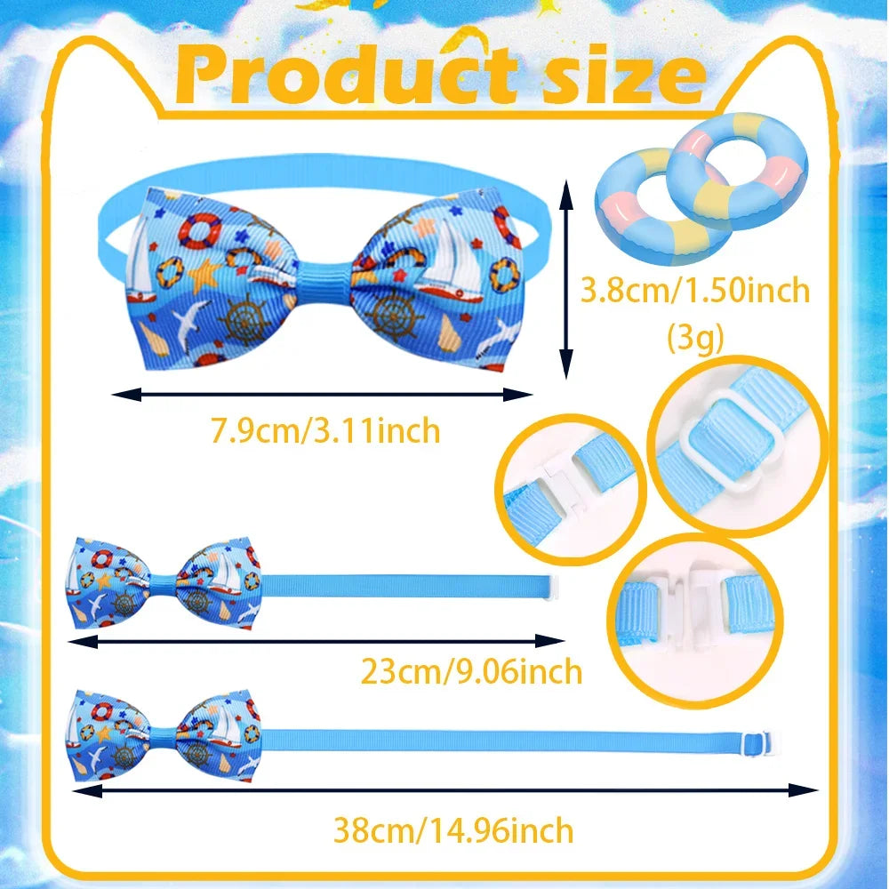 Dog Bow Tie Collar Set (20pcs)