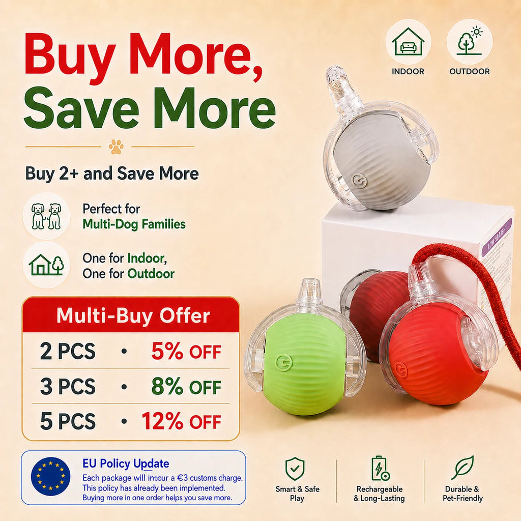 Smart Auto-Rolling Dog Ball Toy