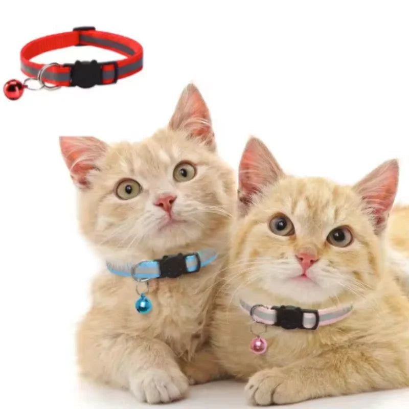 Reflective Breakaway Cat Collar with Bell