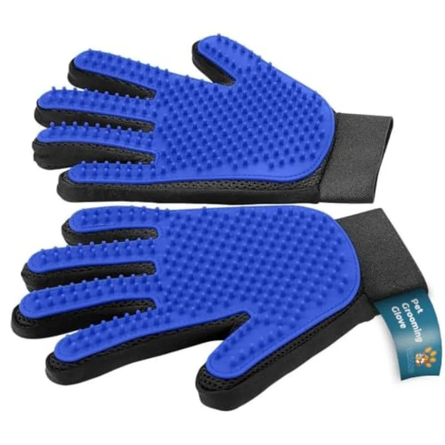 2-in-1 Pet Grooming & Deshedding Gloves