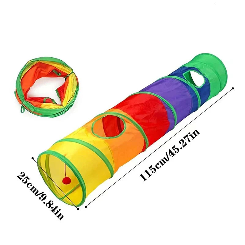 Foldable Cat Tunnel Tube | Interactive Play Toy for Cats & Kittens