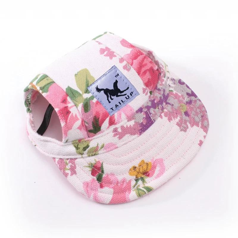 Dog Baseball Cap with Ear Holes