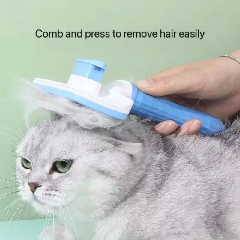 Self-Cleaning Pet Grooming Comb