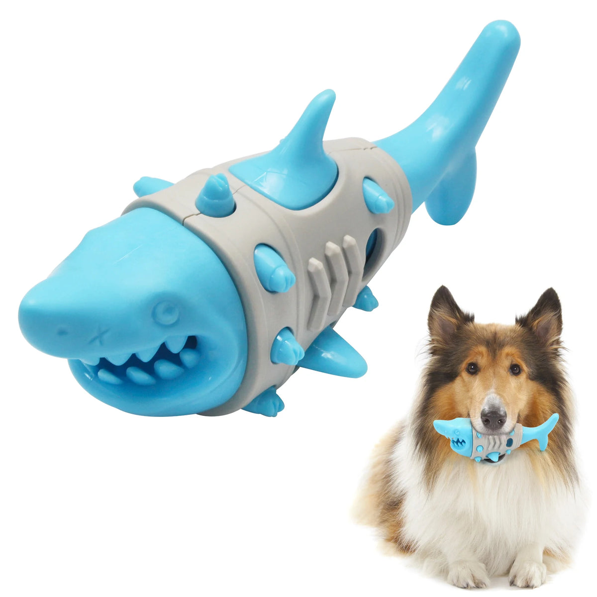 Treat-Dispensing Squeaky Dog Chew Ball