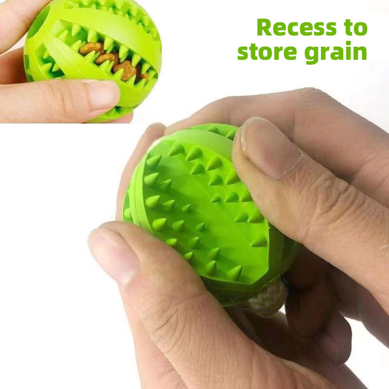 Interactive Dog Treat Dispensing Ball Toy