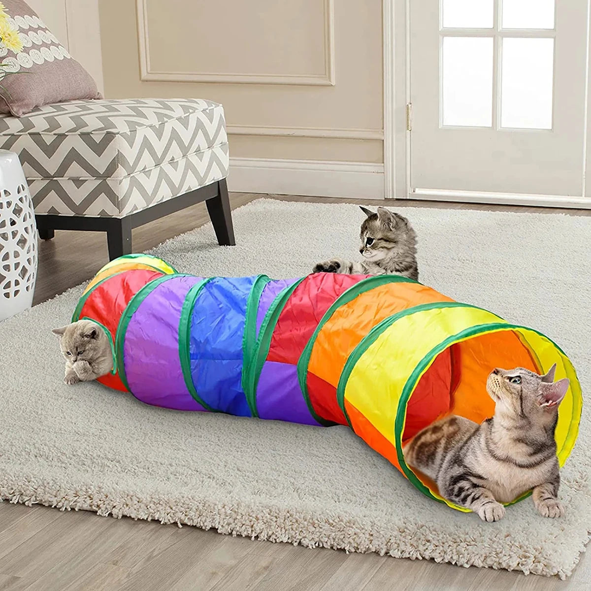 Foldable Cat Tunnel Tube | Interactive Play Toy for Cats & Kittens