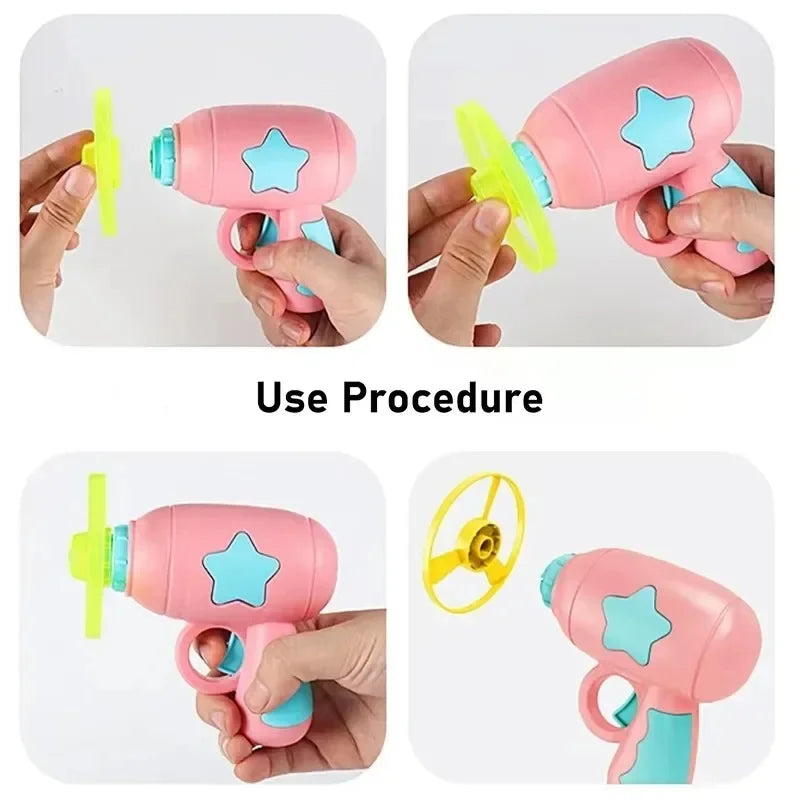 Mini Flying Disc Launcher Cat Toy