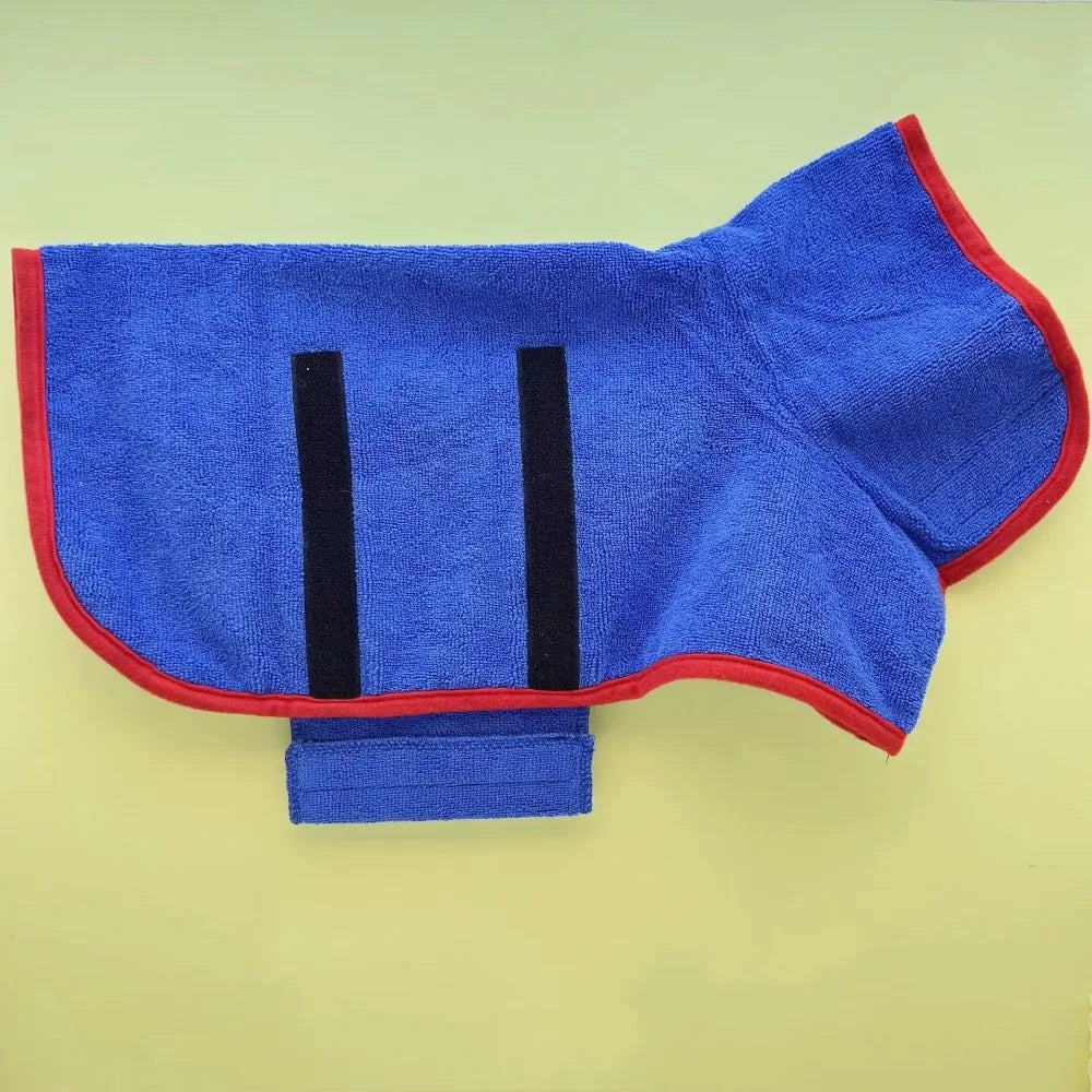 Quick-Dry Absorbent Dog Bathrobe