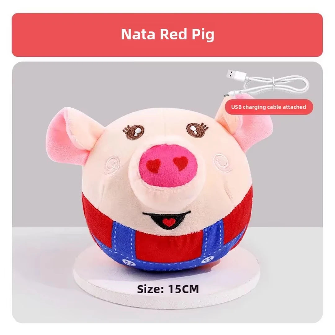 Electric Jumping Clown Dog Toy Ball