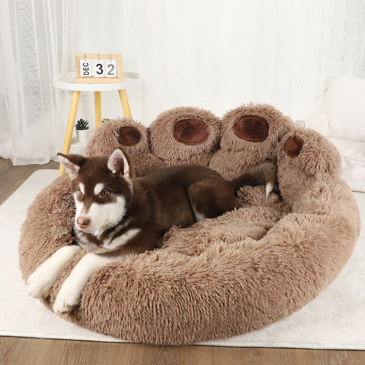 Fluffy Plush Dog & Cat Sofa Bed