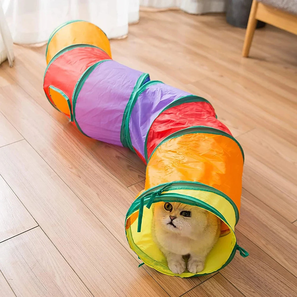 Foldable Cat Tunnel Tube | Interactive Play Toy for Cats & Kittens