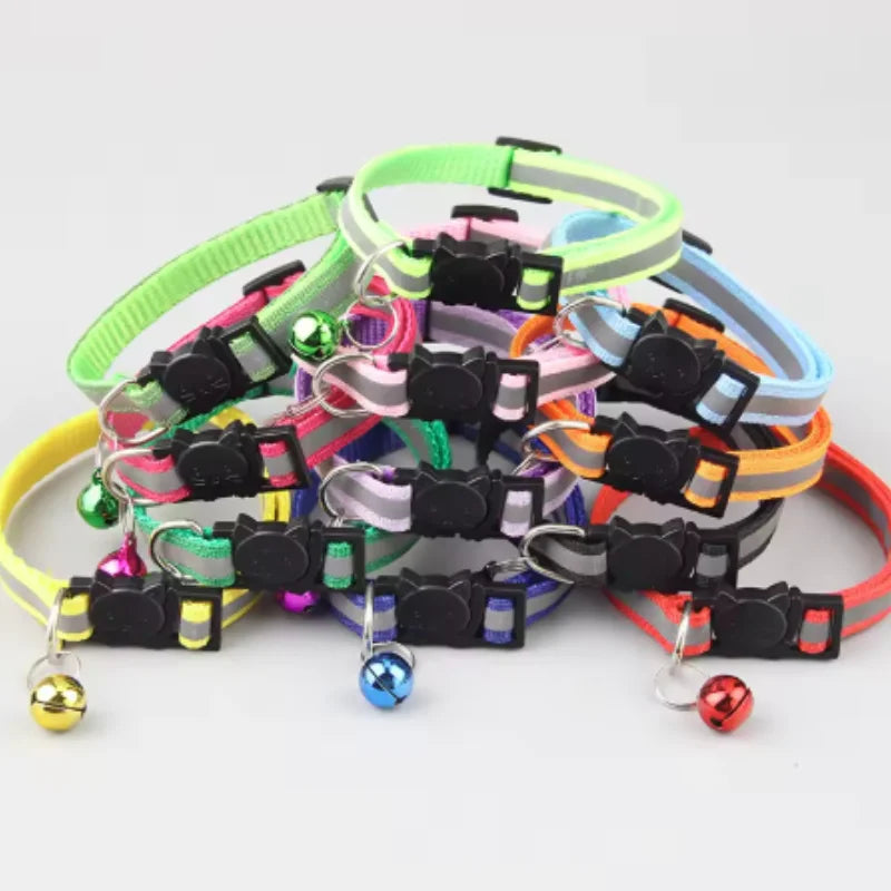 Reflective Breakaway Cat Collar with Bell