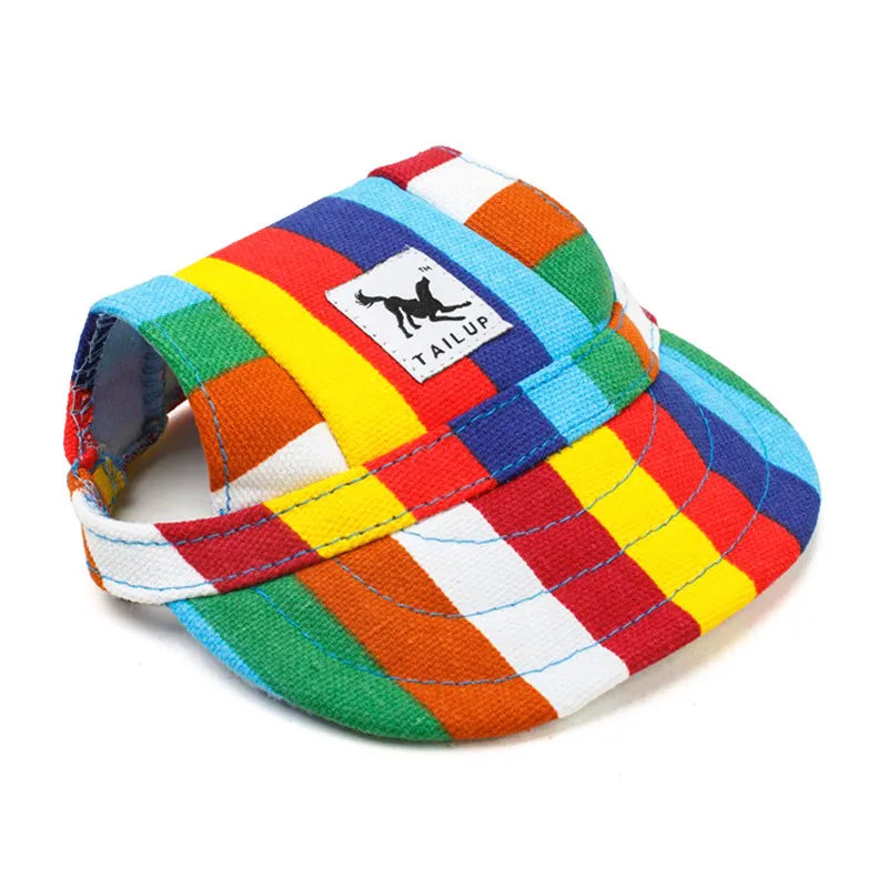 Dog Baseball Cap with Ear Holes