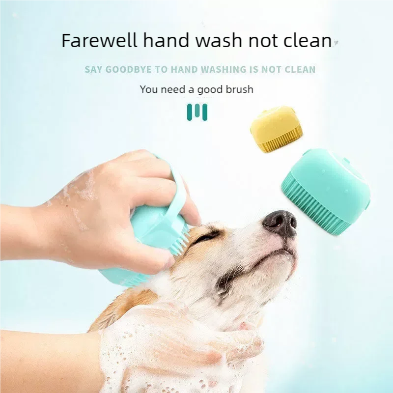 Silicone Pet Bathing & Massage Brush
