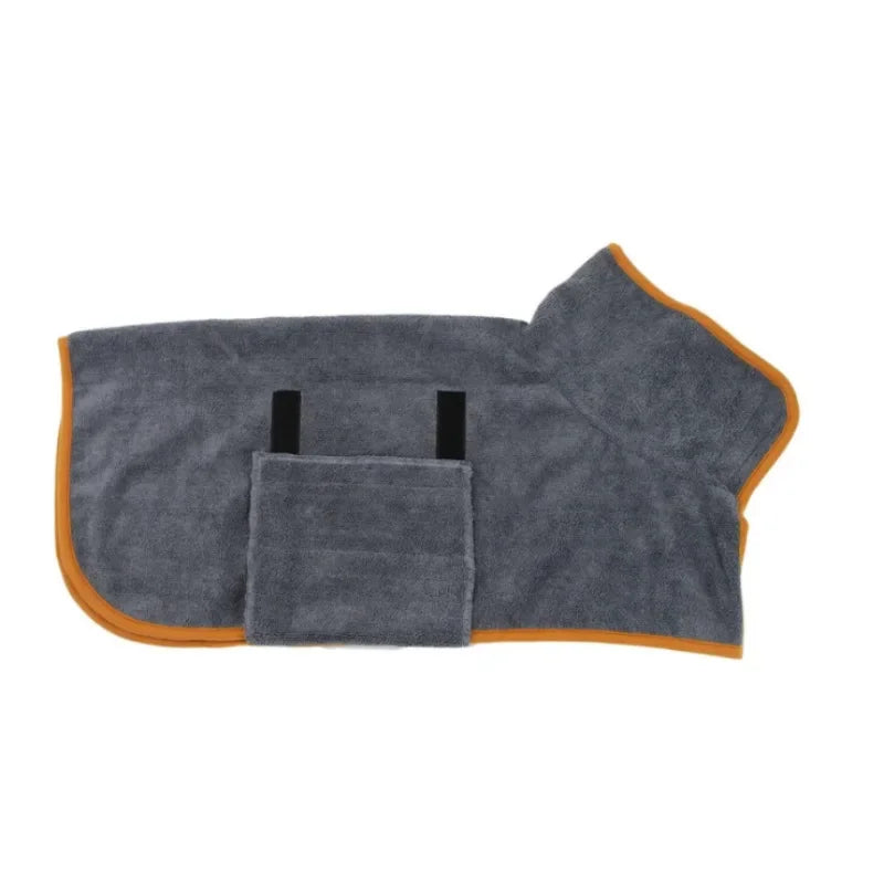 Quick-Dry Absorbent Dog Bathrobe