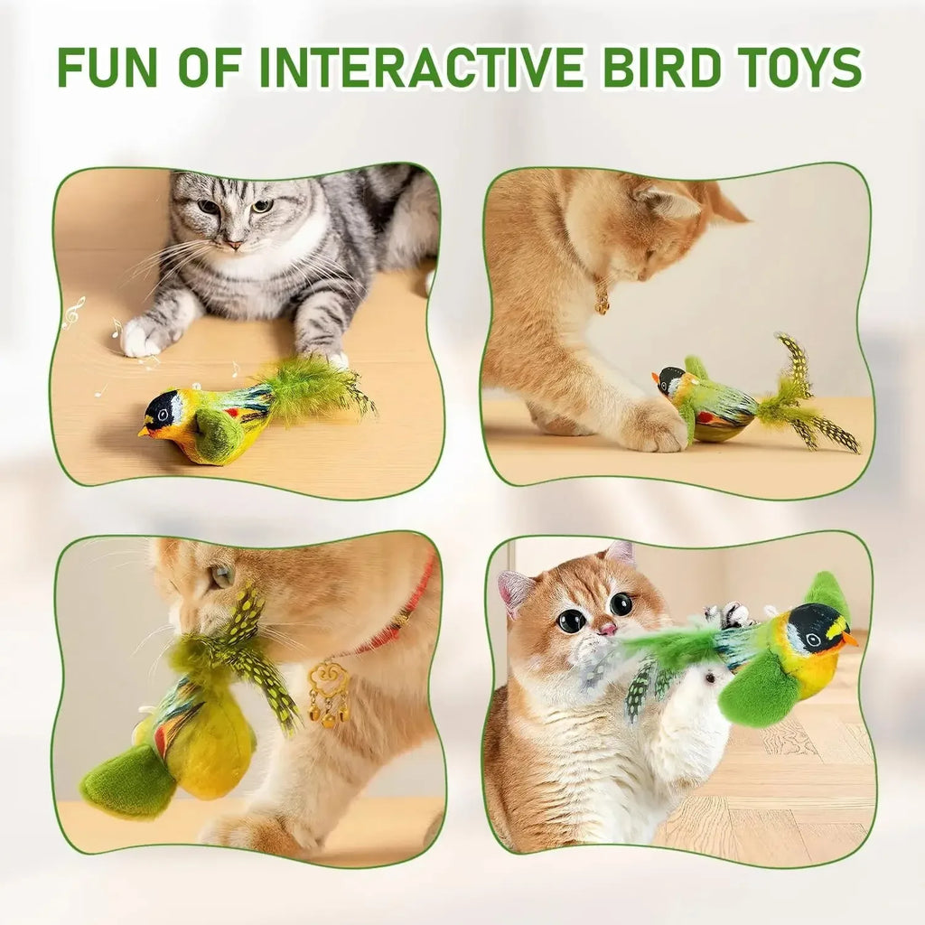 Sound Bird Elastic Rope Cat Toy