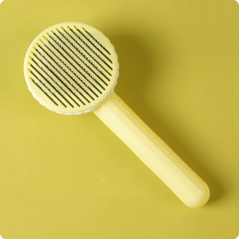Self-Cleaning Pet Grooming Comb