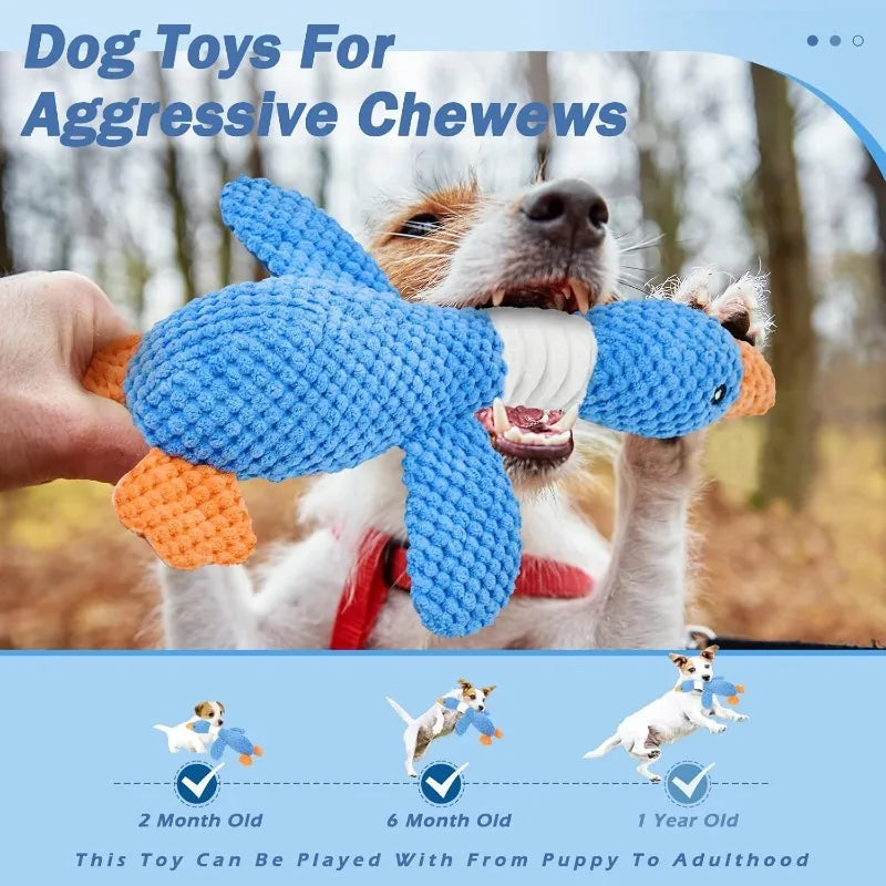 Aggressive Chewer Plush Squeaky Pet Toy