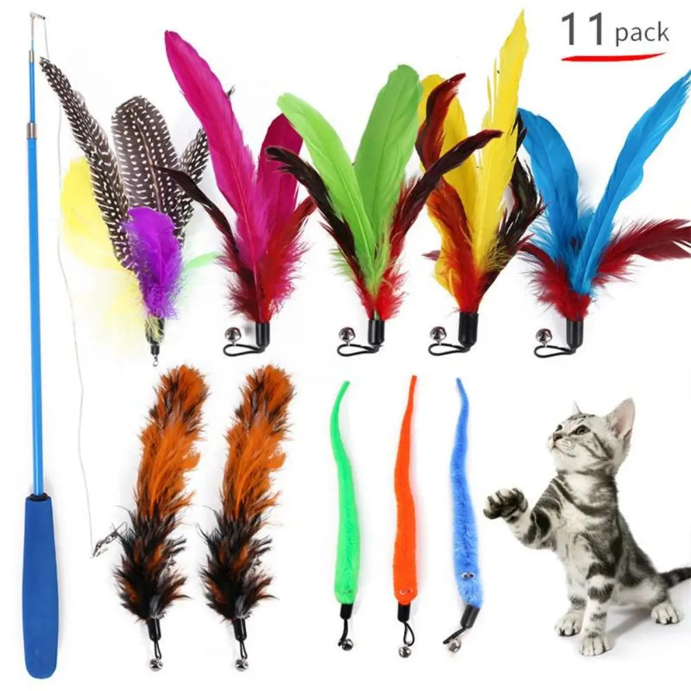 Replacement Cat Feather Wand Tips (11pcs)