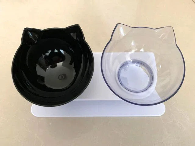 Non-Slip Elevated Double Pet Bowl