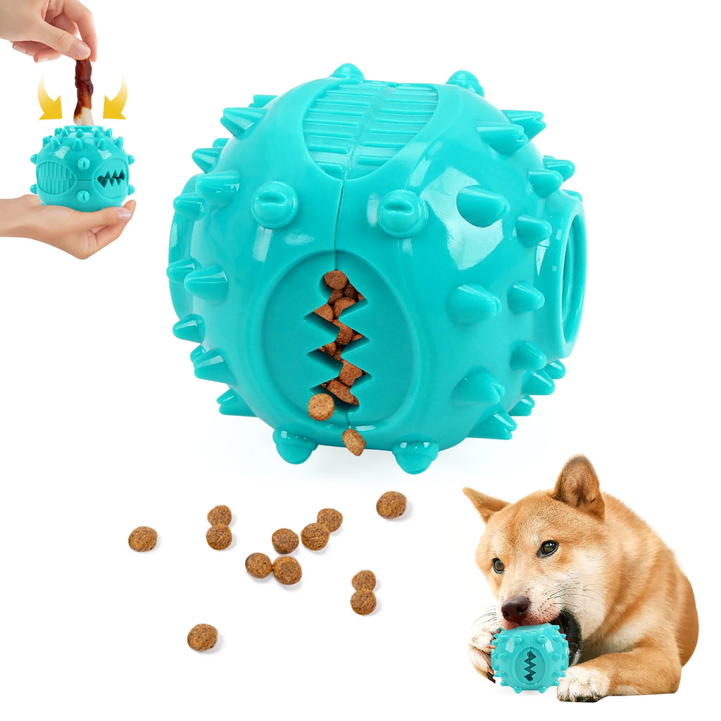 Treat-Dispensing Squeaky Dog Chew Ball