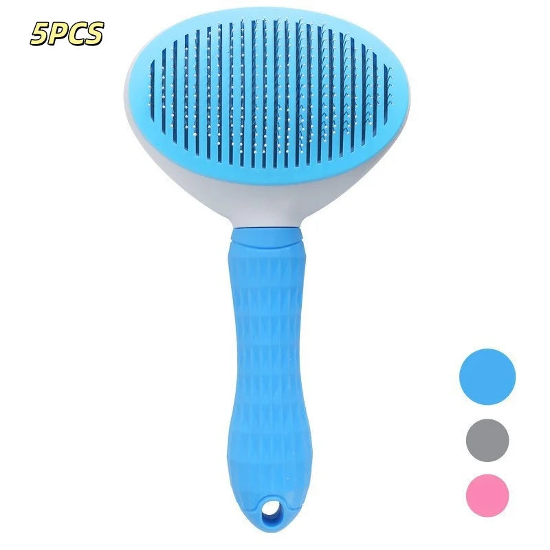 Self-Cleaning Pet Grooming Comb